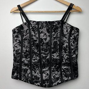 Vintage gothic corset top